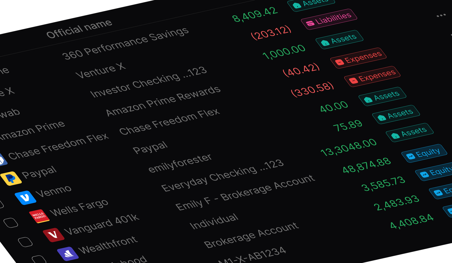 Moneypile accounts